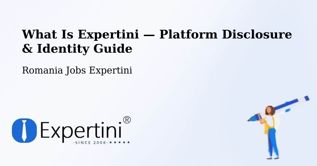 What Is Expertini — Platform Disclosure & Identity Guide – Comuna Plugari